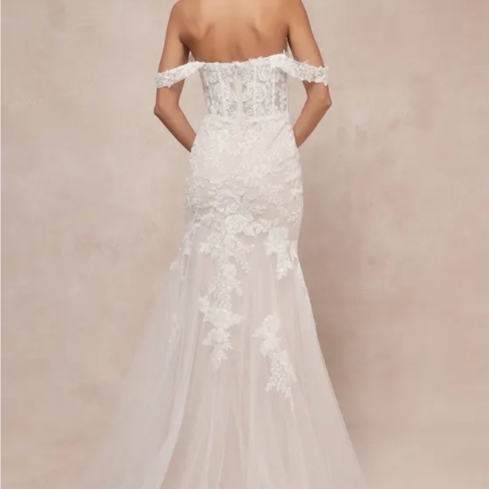 Endless Dedication White Embroidered Off-the-Shoulder Maxi Dress - Picture 4 of 9